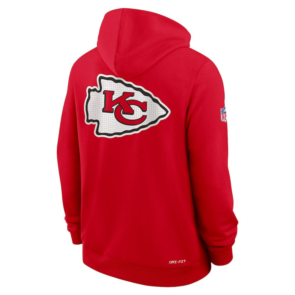 Nike Kansas City Chiefs Sideline Standard Issue Utility Player Dri-FIT Full-Zip Hoodie Red