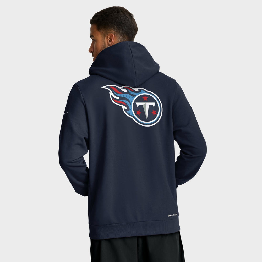 Nike Tennessee Titans Sideline Standard Issue Utility Player Dri-FIT Full-Zip Hoodie Navy