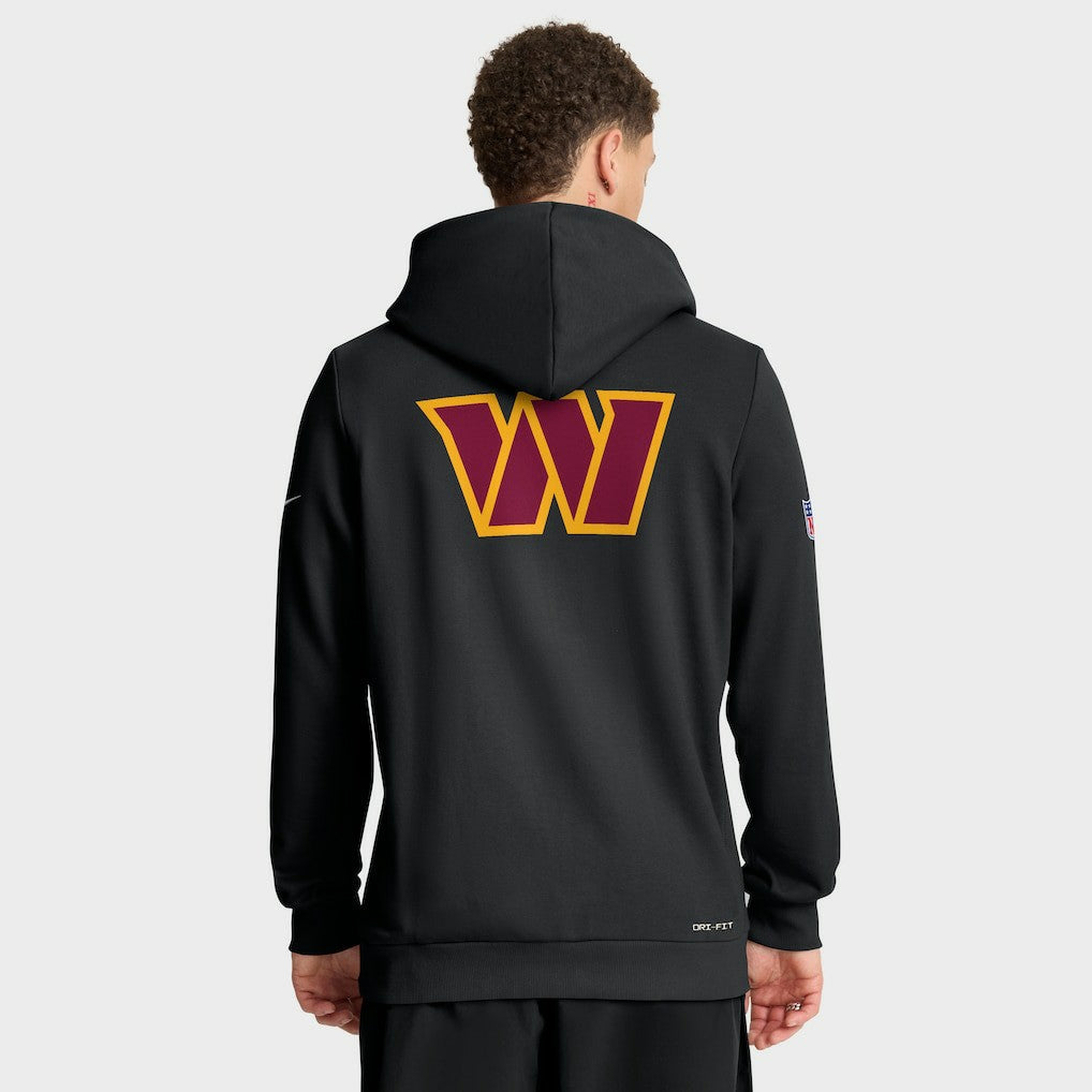 Nike Washington Commanders Sideline Standard Issue Utility Player Dri-FIT Full-Zip Hoodie Black