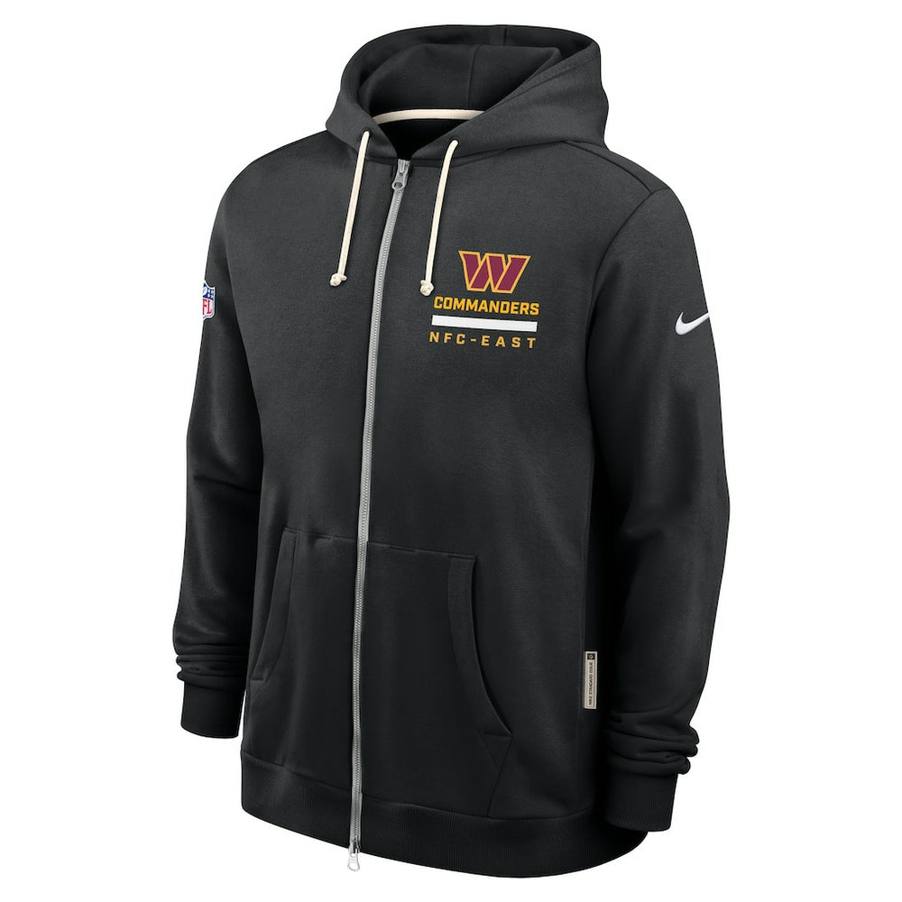 Nike Washington Commanders Sideline Standard Issue Utility Player Dri-FIT Full-Zip Hoodie Black