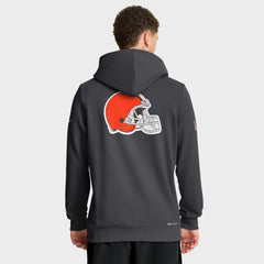 Nike Cleveland Browns Sideline Standard Issue Utility Player Dri-FIT Full-Zip Hoodie Anthracite