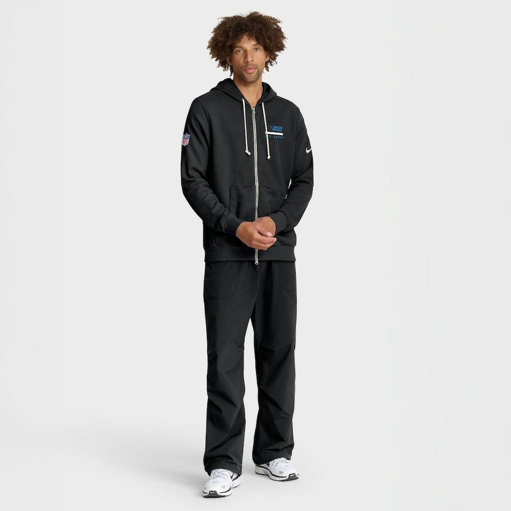 Nike Carolina Panthers Sideline Standard Issue Utility Player Dri-FIT Full-Zip Hoodie Black