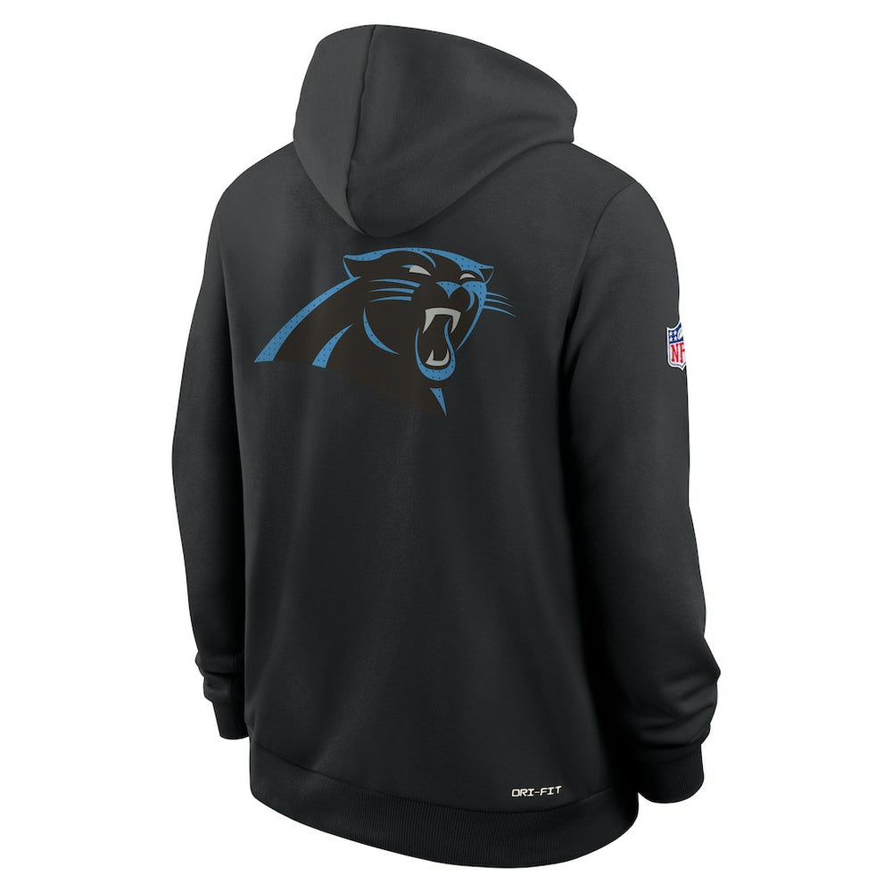 Nike Carolina Panthers Sideline Standard Issue Utility Player Dri-FIT Full-Zip Hoodie Black