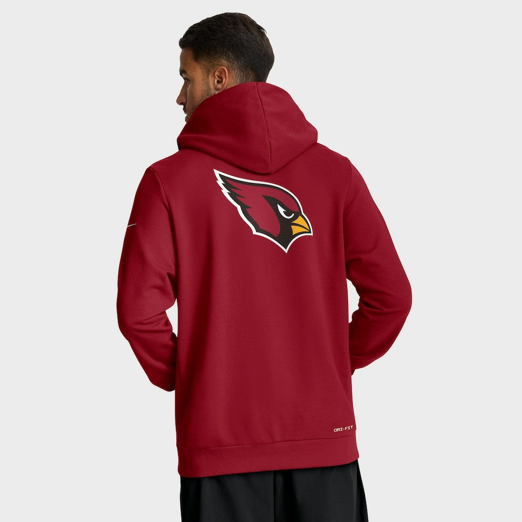 Nike Arizona Cardinals Sideline Standard Issue Utility Player Dri-FIT Full-Zip Hoodie Cardinal