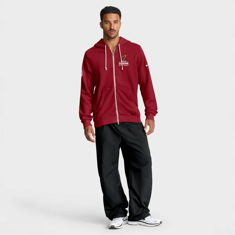 Nike Arizona Cardinals Sideline Standard Issue Utility Player Dri-FIT Full-Zip Hoodie Cardinal