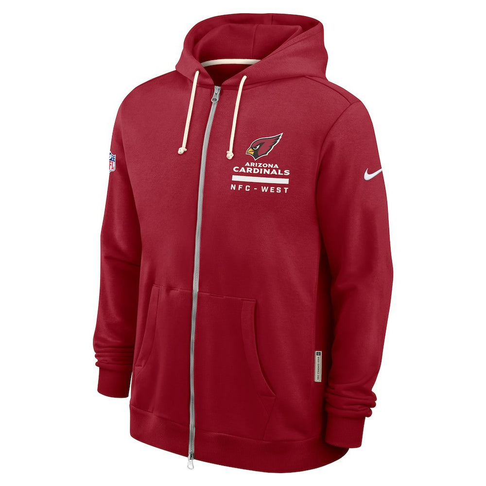Nike Arizona Cardinals Sideline Standard Issue Utility Player Dri-FIT Full-Zip Hoodie Cardinal