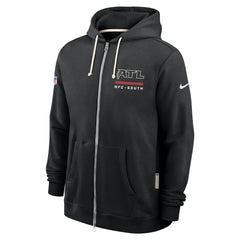 Nike Atlanta Falcons Sideline Standard Issue Utility Player Dri-FIT Full-Zip Hoodie Black
