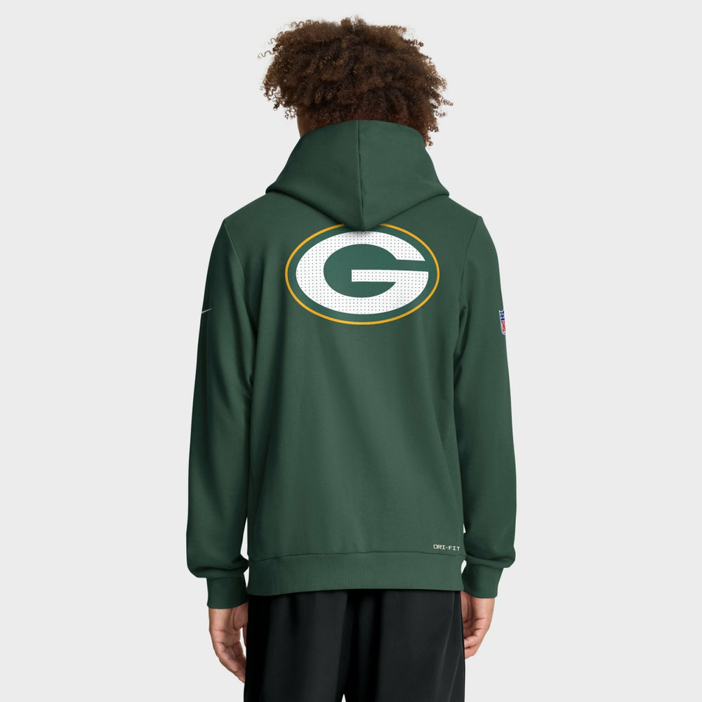 Nike Green Bay Packers Sideline Standard Issue Utility Player Dri-FIT Full-Zip Hoodie Green