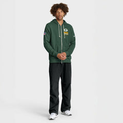 Nike Green Bay Packers Sideline Standard Issue Utility Player Dri-FIT Full-Zip Hoodie Green
