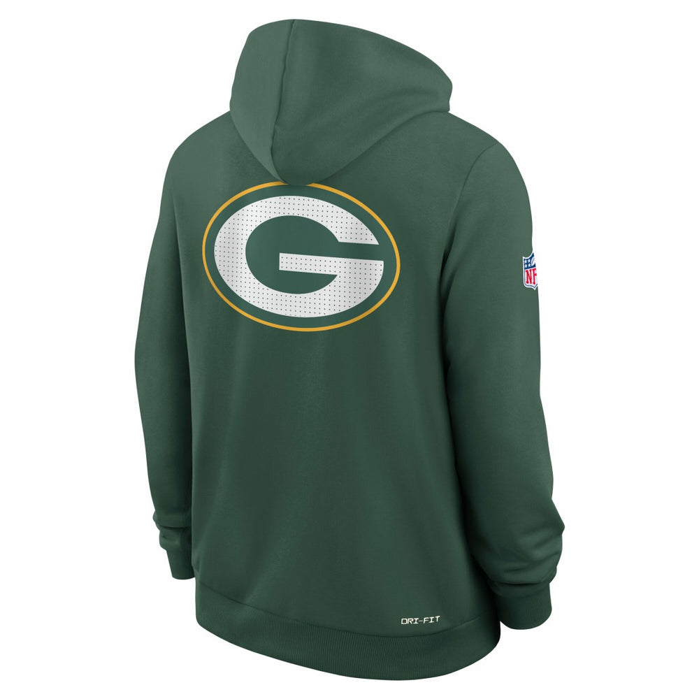 Nike Green Bay Packers Sideline Standard Issue Utility Player Dri-FIT Full-Zip Hoodie Green
