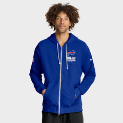 Nike Buffalo Bills Sideline Standard Issue Utility Player Dri-FIT Full-Zip Hoodie Royal