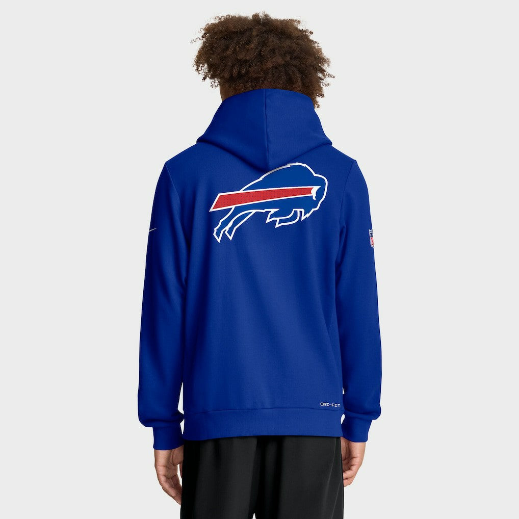 Nike Buffalo Bills Sideline Standard Issue Utility Player Dri-FIT Full-Zip Hoodie Royal