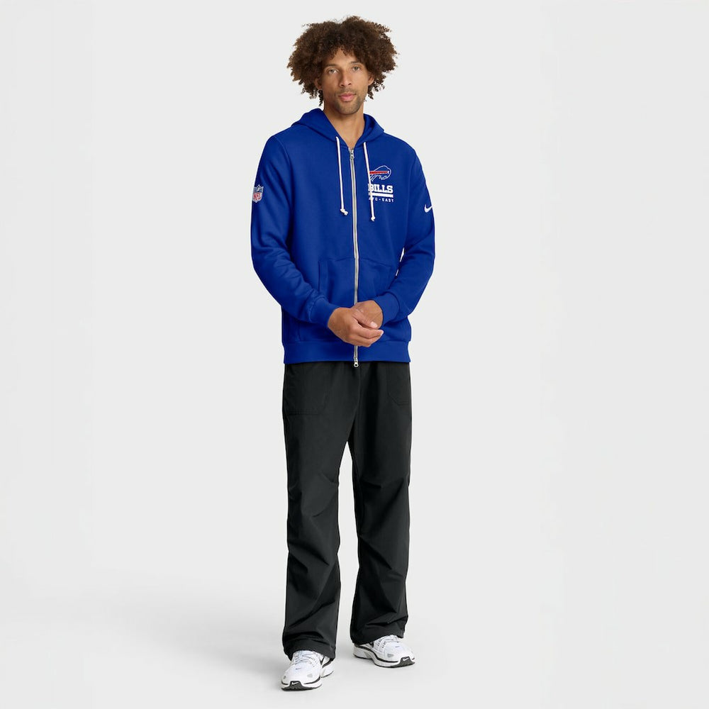 Nike Buffalo Bills Sideline Standard Issue Utility Player Dri-FIT Full-Zip Hoodie Royal