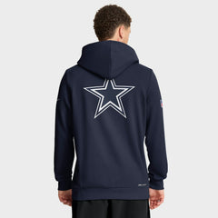 Nike Dallas Cowboys Sideline Standard Issue Utility Player Dri-FIT Full-Zip Hoodie Navy