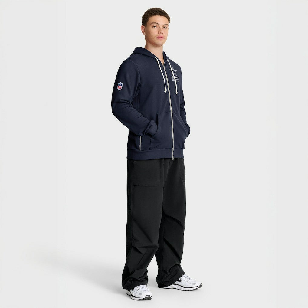 Nike Dallas Cowboys Sideline Standard Issue Utility Player Dri-FIT Full-Zip Hoodie Navy
