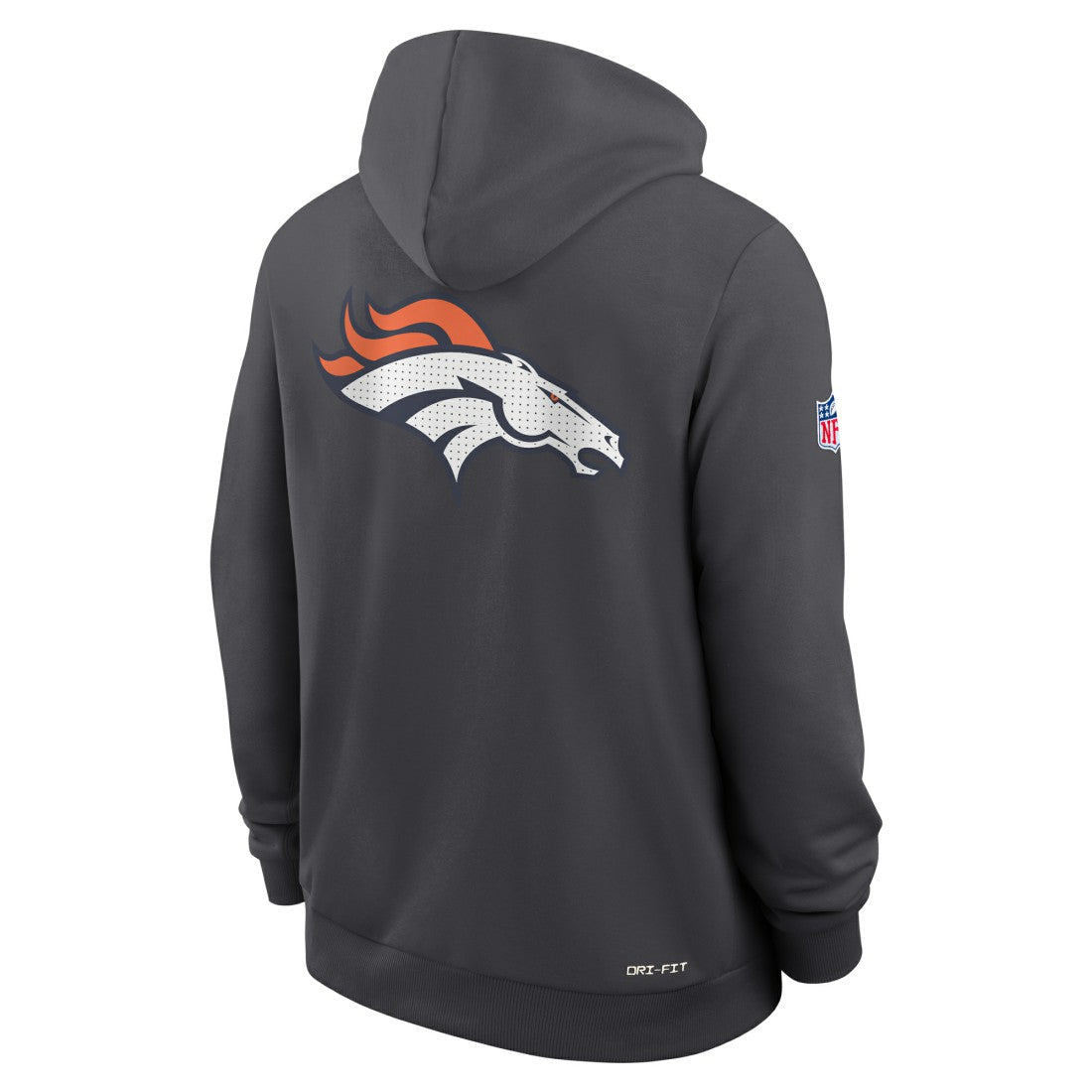 Nike Denver Broncos Sideline Standard Issue Utility Player Dri-FIT Full-Zip Hoodie Anthracite