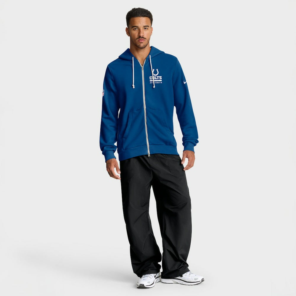 Nike Indianapolis Colts Sideline Standard Issue Utility Player Dri-FIT Full-Zip Hoodie Royal