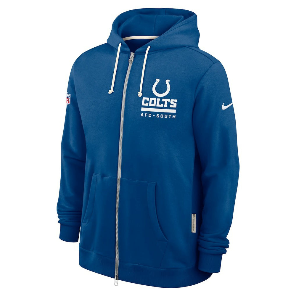 Nike Indianapolis Colts Sideline Standard Issue Utility Player Dri-FIT Full-Zip Hoodie Royal