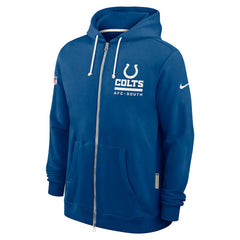 Nike Indianapolis Colts Sideline Standard Issue Utility Player Dri-FIT Full-Zip Hoodie Royal