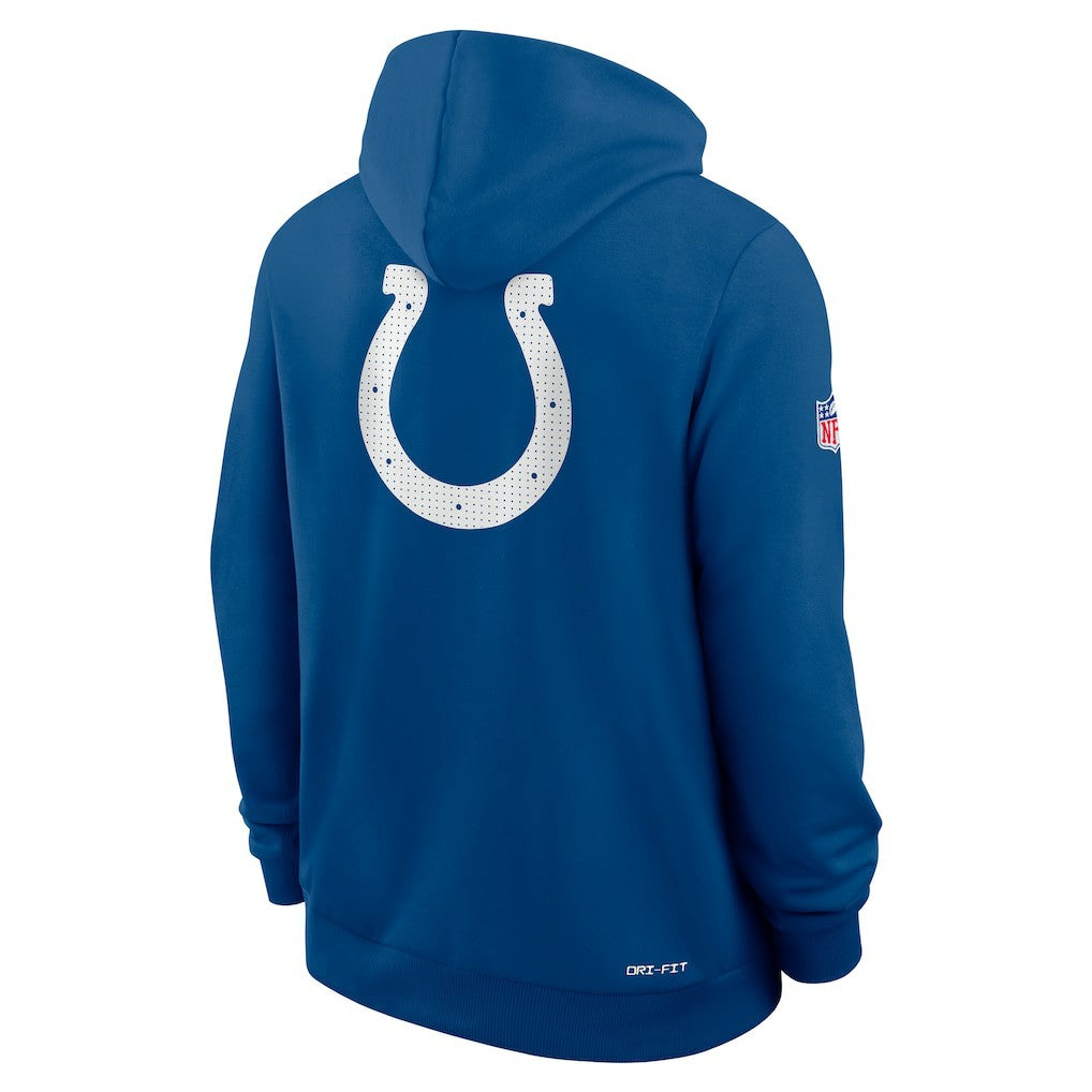 Nike Indianapolis Colts Sideline Standard Issue Utility Player Dri-FIT Full-Zip Hoodie Royal