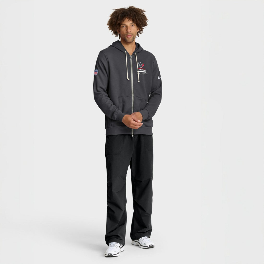 Nike Houston Texans Sideline Standard Issue Utility Player Dri-FIT Full-Zip Hoodie Anthracite