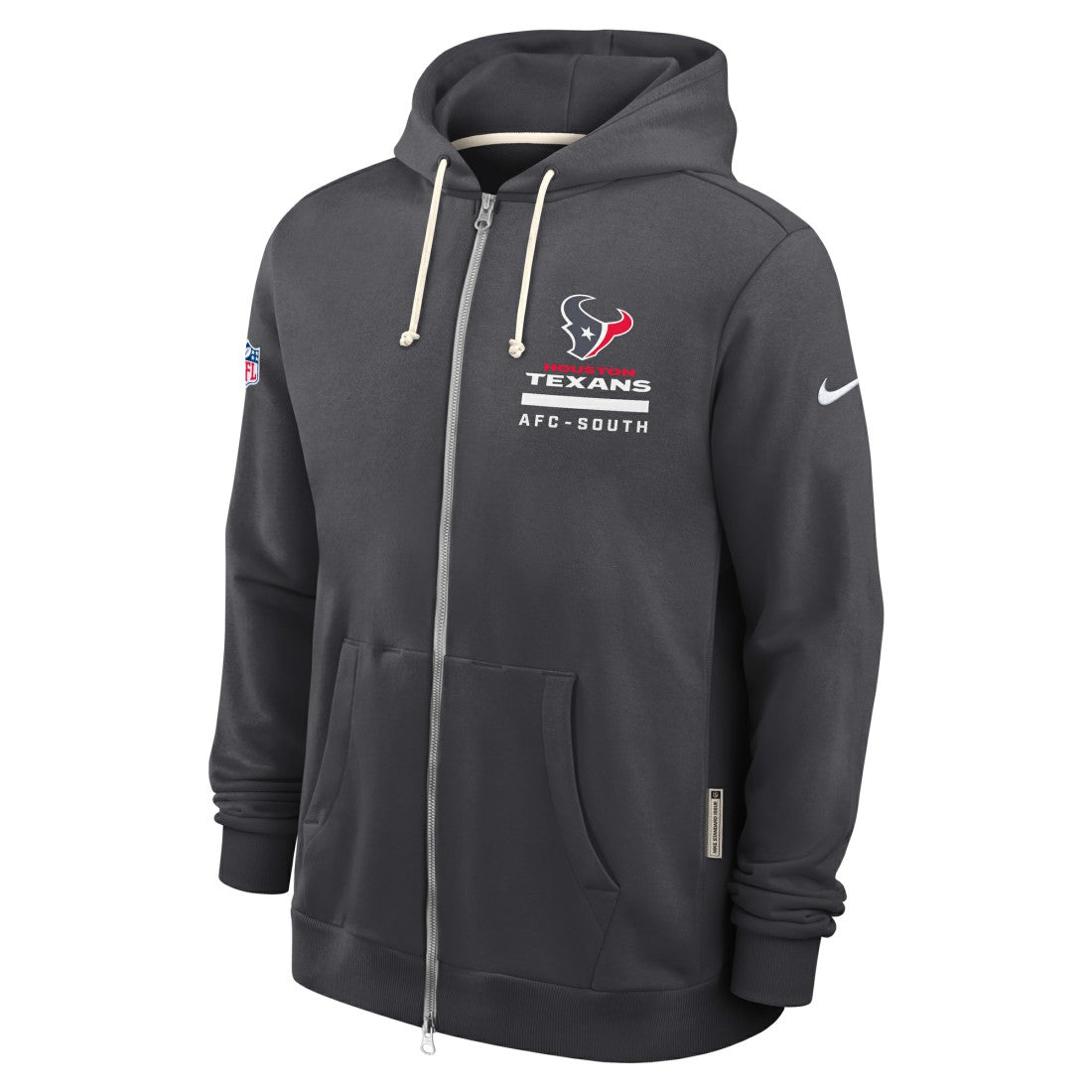 Nike Houston Texans Sideline Standard Issue Utility Player Dri-FIT Full-Zip Hoodie Anthracite