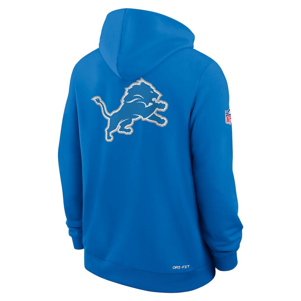 Nike Detroit Lions Sideline Standard Issue Utility Player Dri-FIT Full-Zip Hoodie Blue