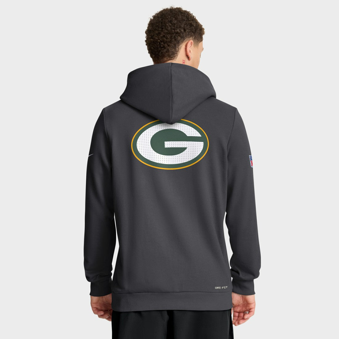 Nike Green Bay Packers Sideline Standard Issue Utility Player Dri-FIT Full-Zip Hoodie Anthracite