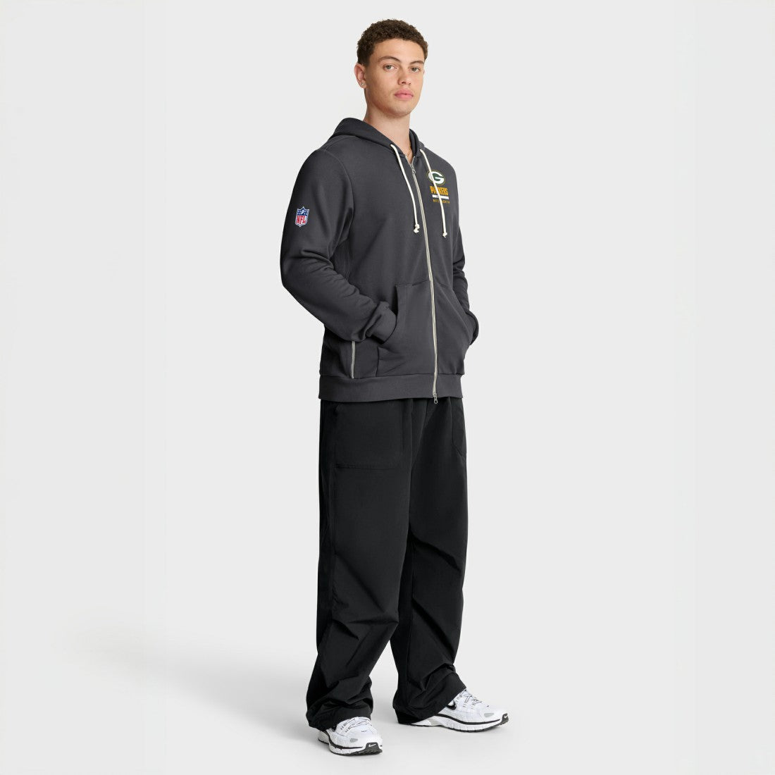 Nike Green Bay Packers Sideline Standard Issue Utility Player Dri-FIT Full-Zip Hoodie Anthracite