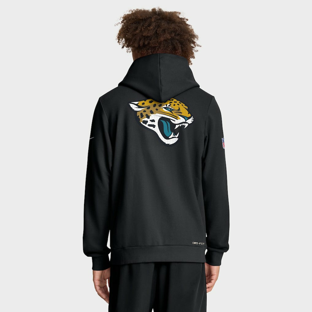 Nike Jacksonville Jaguars Sideline Standard Issue Utility Player Dri-FIT Full-Zip Hoodie Black
