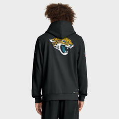 Nike Jacksonville Jaguars Sideline Standard Issue Utility Player Dri-FIT Full-Zip Hoodie Black