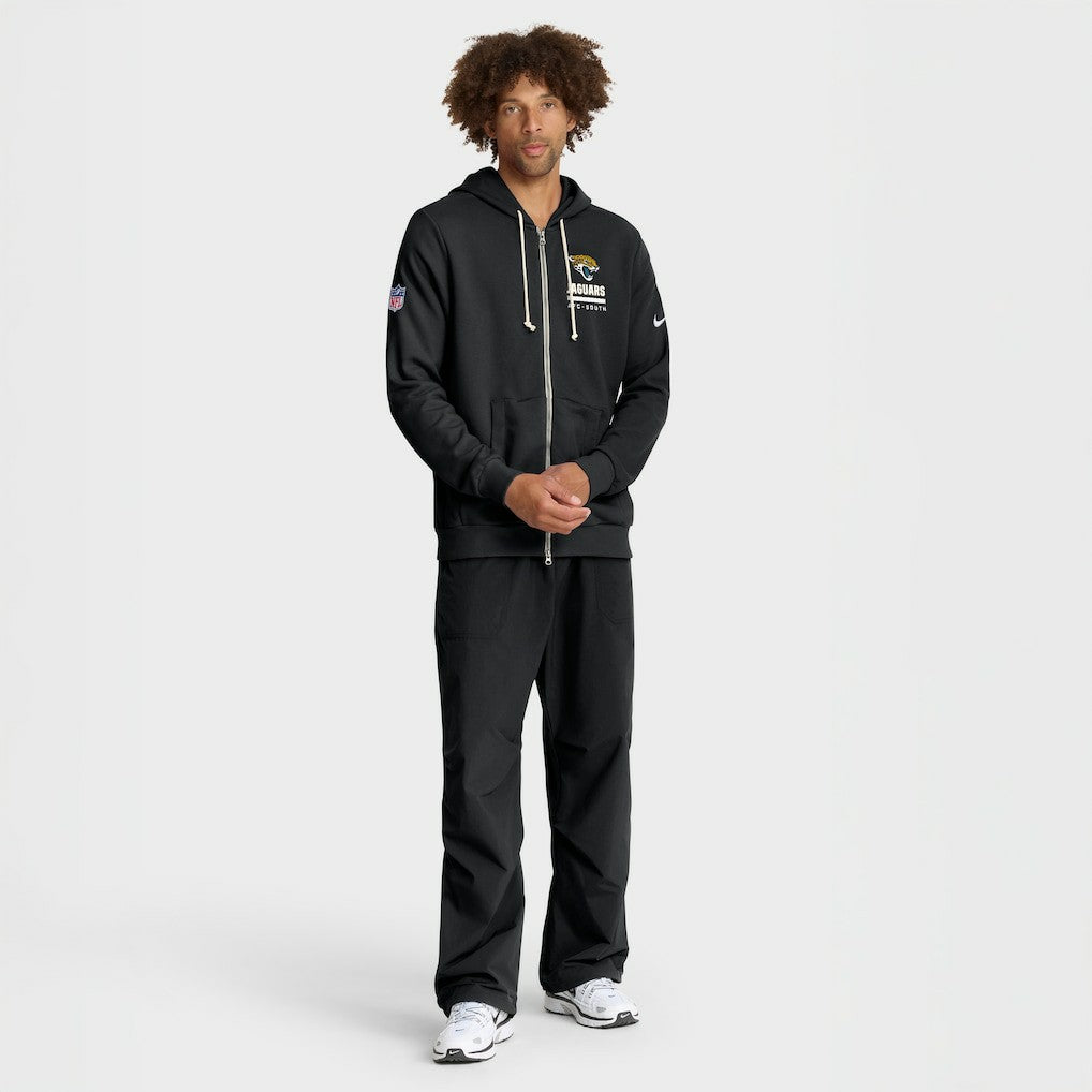 Nike Jacksonville Jaguars Sideline Standard Issue Utility Player Dri-FIT Full-Zip Hoodie Black