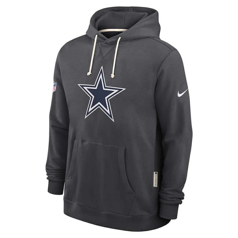 Nike Dallas Cowboys Sideline Standard Issue Initial Home Dri-FIT Hoodie Anthracite