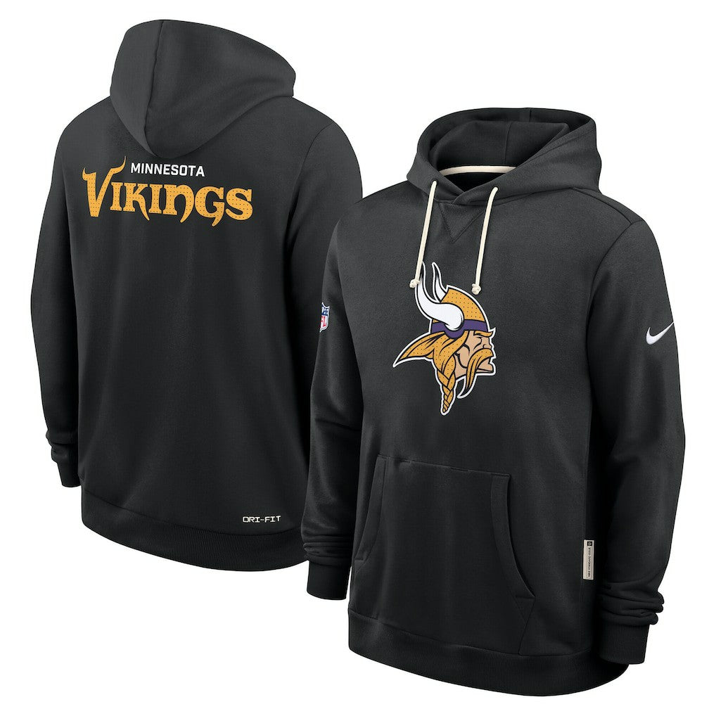 Nike Minnesota Vikings Sideline Standard Issue Initial Home Dri-FIT Hoodie Black