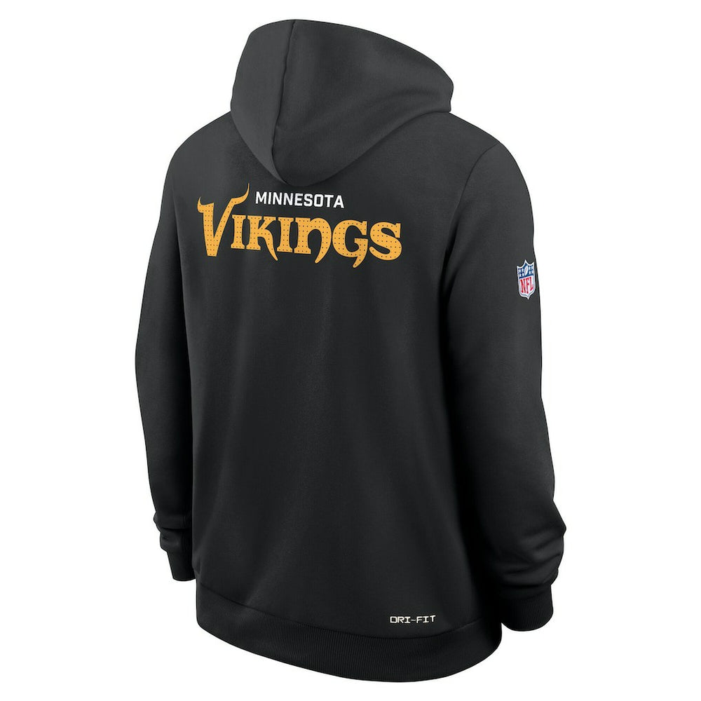 Nike Minnesota Vikings Sideline Standard Issue Initial Home Dri-FIT Hoodie Black