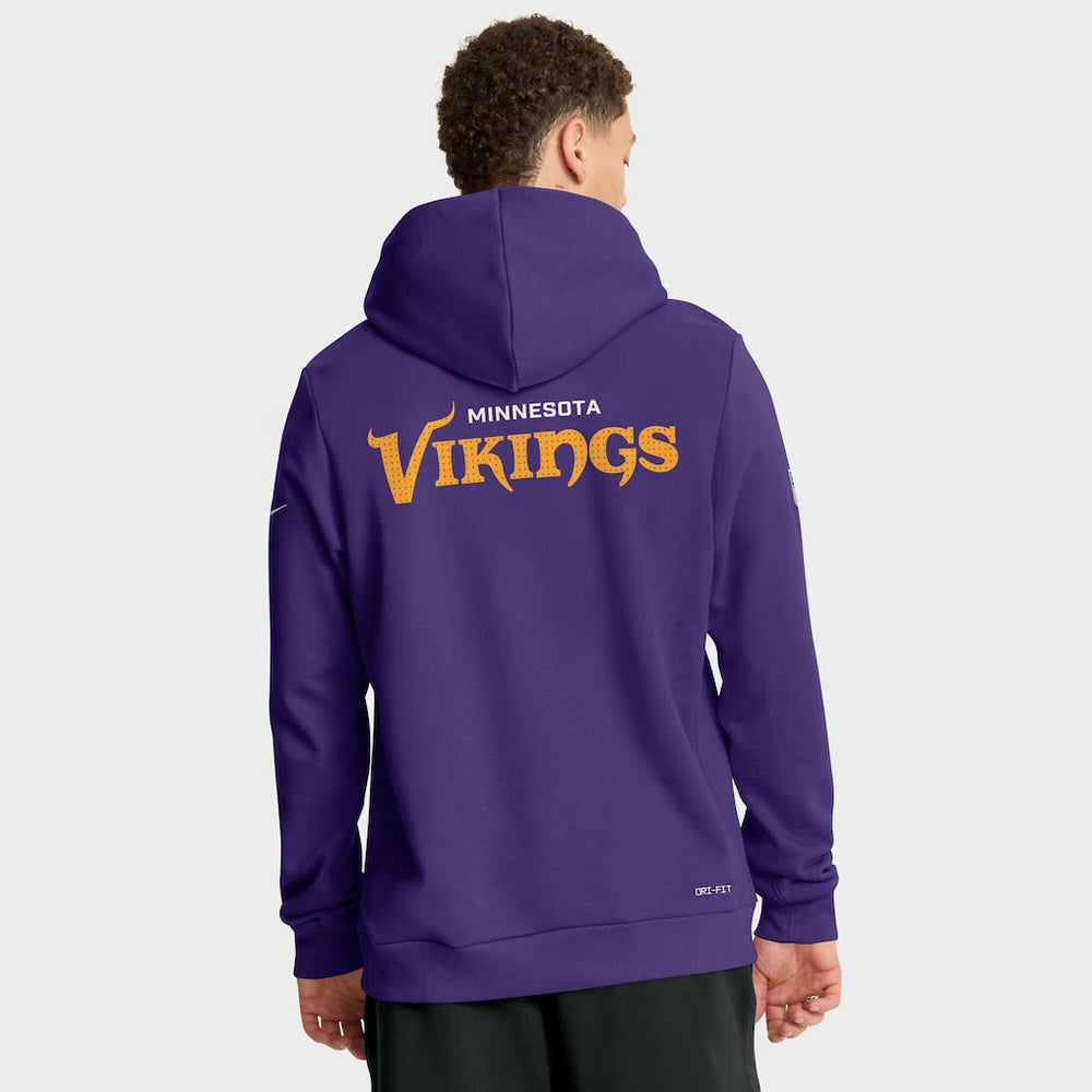Nike Minnesota Vikings Sideline Standard Issue Initial Home Dri-FIT Hoodie Purple