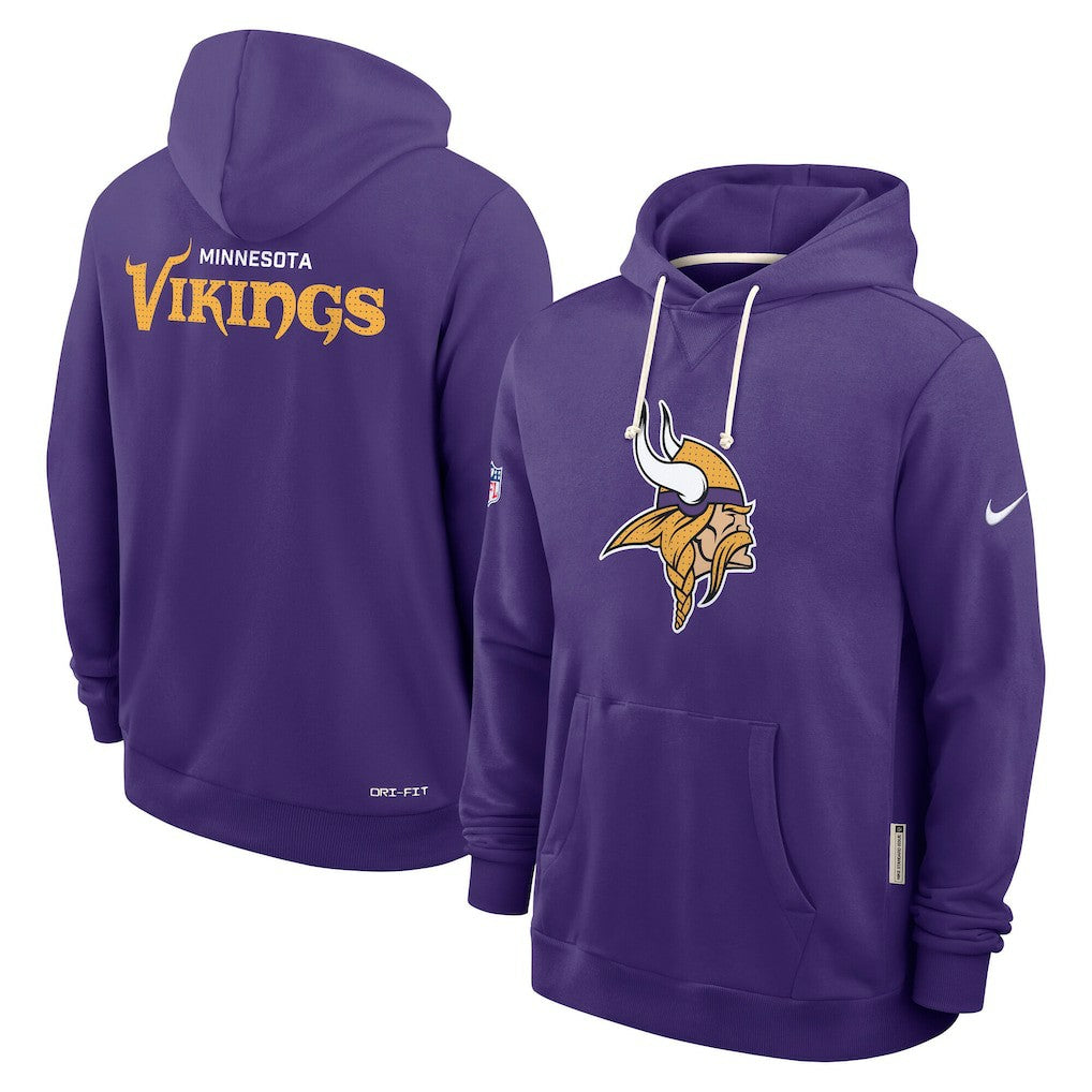 Nike Minnesota Vikings Sideline Standard Issue Initial Home Dri-FIT Hoodie Purple