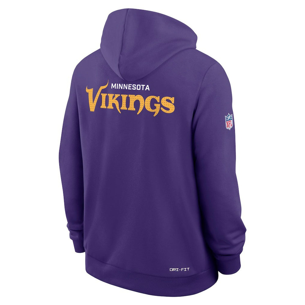 Nike Minnesota Vikings Sideline Standard Issue Initial Home Dri-FIT Hoodie Purple