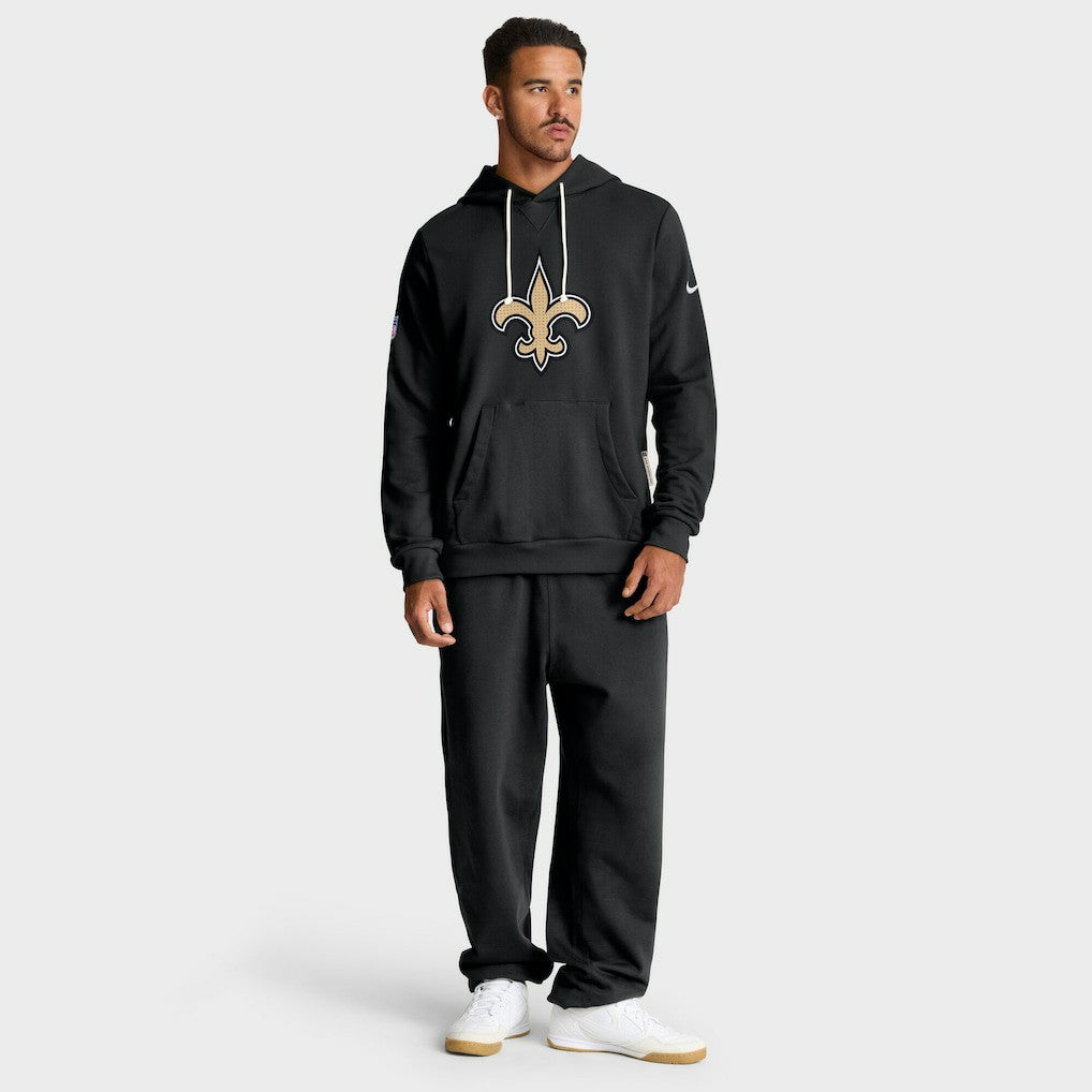 Nike New Orleans Saints Sideline Standard Issue Initial Home Dri-FIT Hoodie Black