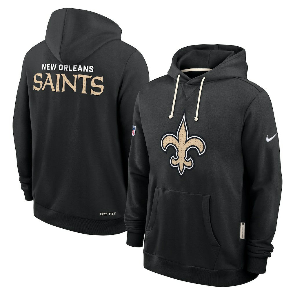 Nike New Orleans Saints Sideline Standard Issue Initial Home Dri-FIT Hoodie Black