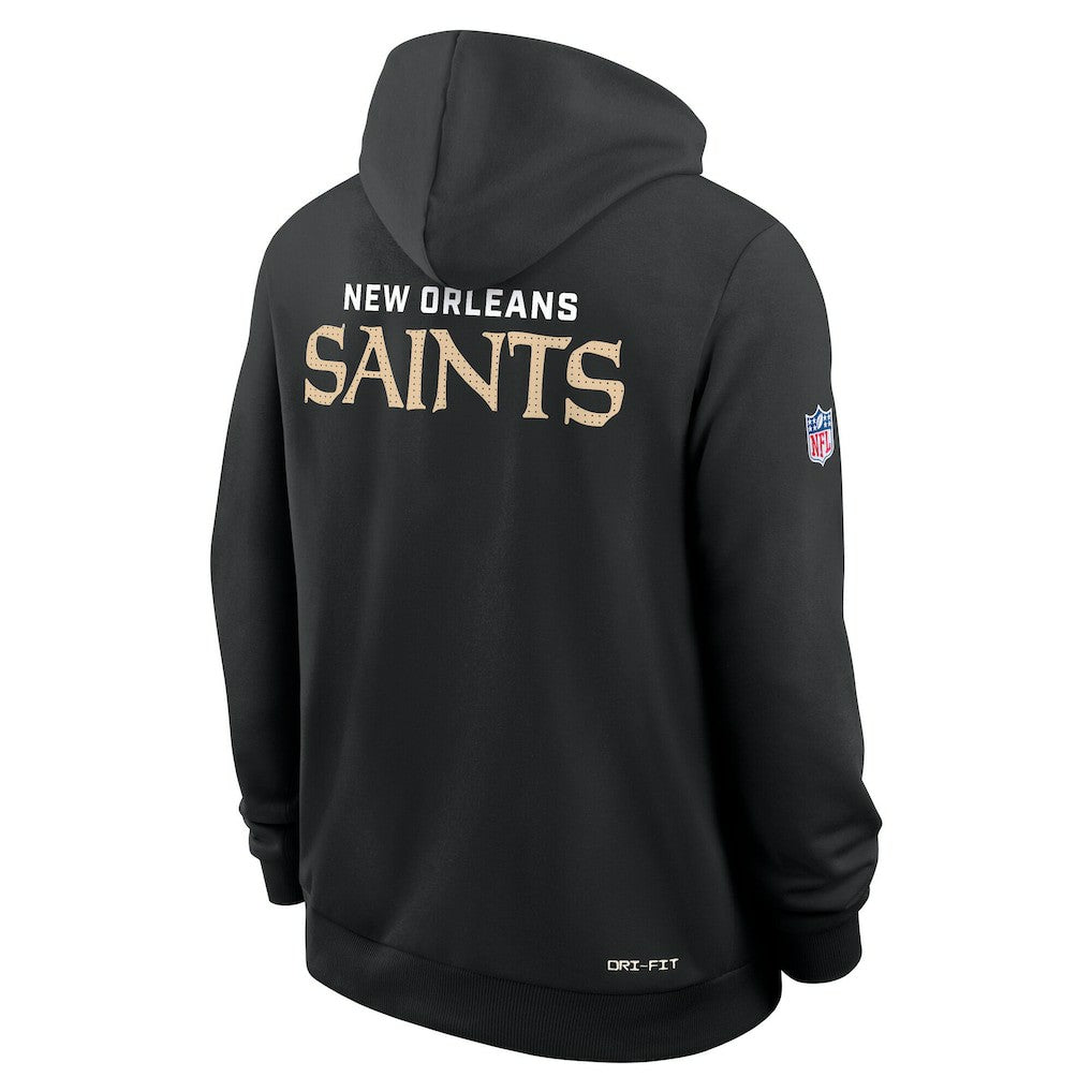 Nike New Orleans Saints Sideline Standard Issue Initial Home Dri-FIT Hoodie Black