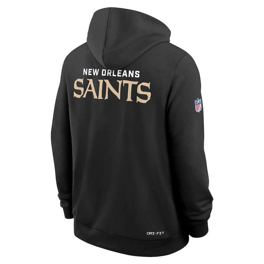 Nike New Orleans Saints Sideline Standard Issue Initial Home Dri-FIT Hoodie Black