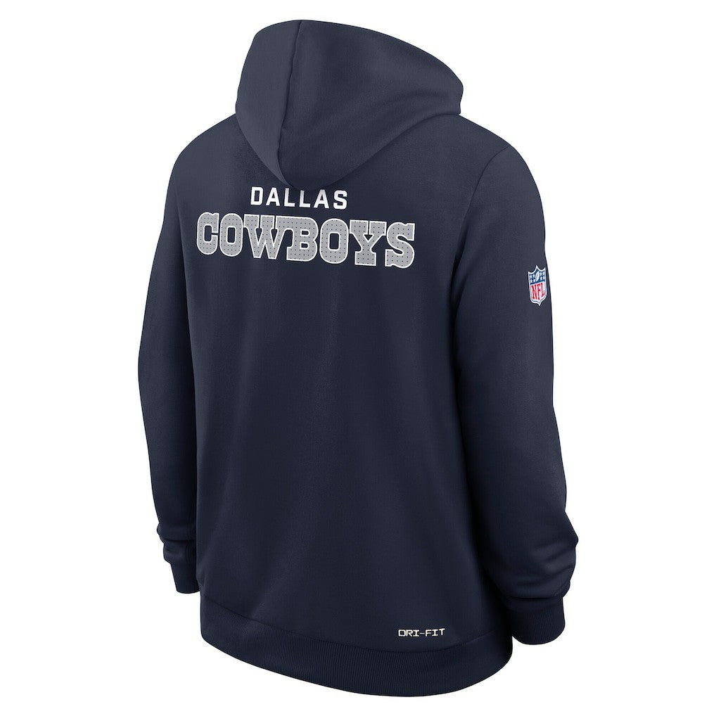 Nike Dallas Cowboys Sideline Standard Issue Initial Home Dri-FIT Hoodie Navy