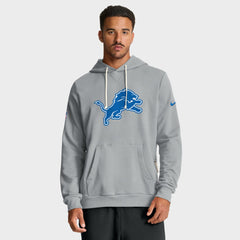 Nike Detroit Lions Sideline Standard Issue Initial Home Dri-FIT Hoodie Gray