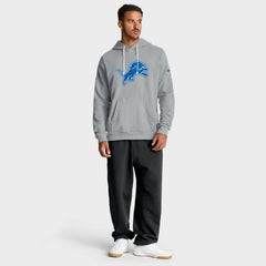 Nike Detroit Lions Sideline Standard Issue Initial Home Dri-FIT Hoodie Gray