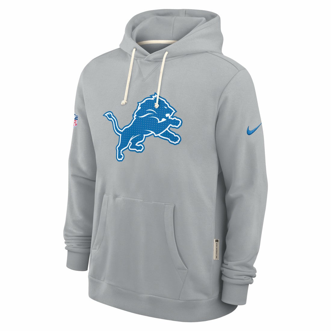 Nike Detroit Lions Sideline Standard Issue Initial Home Dri-FIT Hoodie Gray