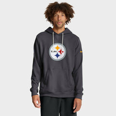 Nike Pittsburgh Steelers Sideline Standard Issue Initial Home Dri-FIT Hoodie Anthracite