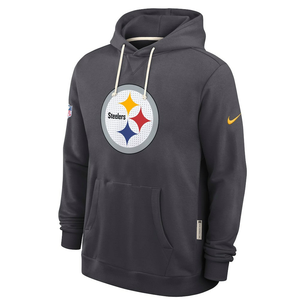 Nike Pittsburgh Steelers Sideline Standard Issue Initial Home Dri-FIT Hoodie Anthracite