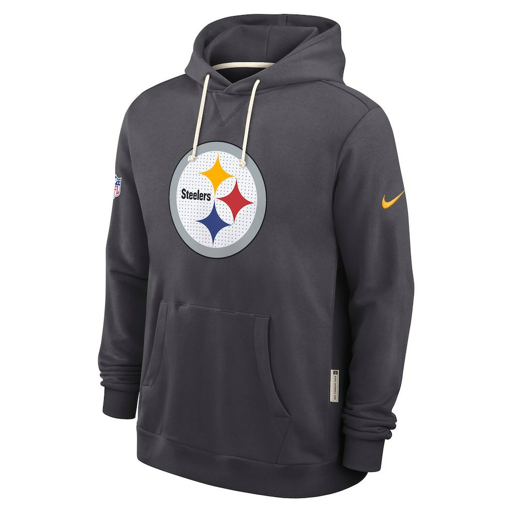 Nike Pittsburgh Steelers Sideline Standard Issue Initial Home Dri-FIT Hoodie Anthracite