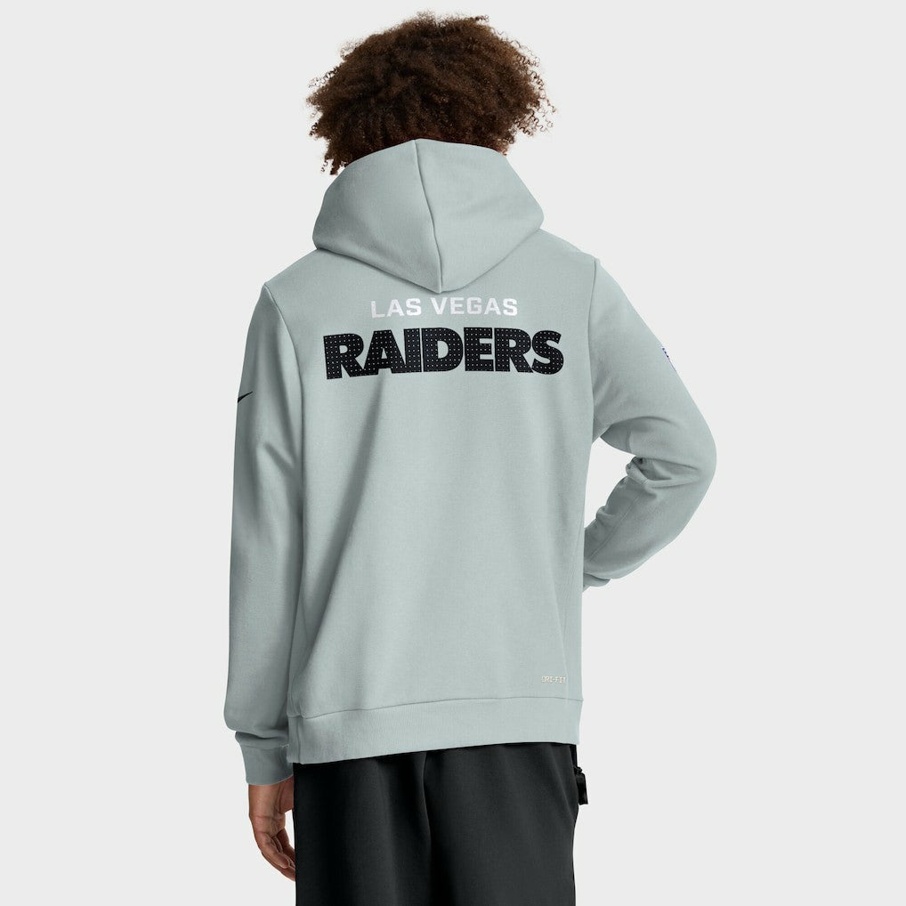 Nike Las Vegas Raiders Sideline Standard Issue Initial Home Dri-FIT Hoodie Silver